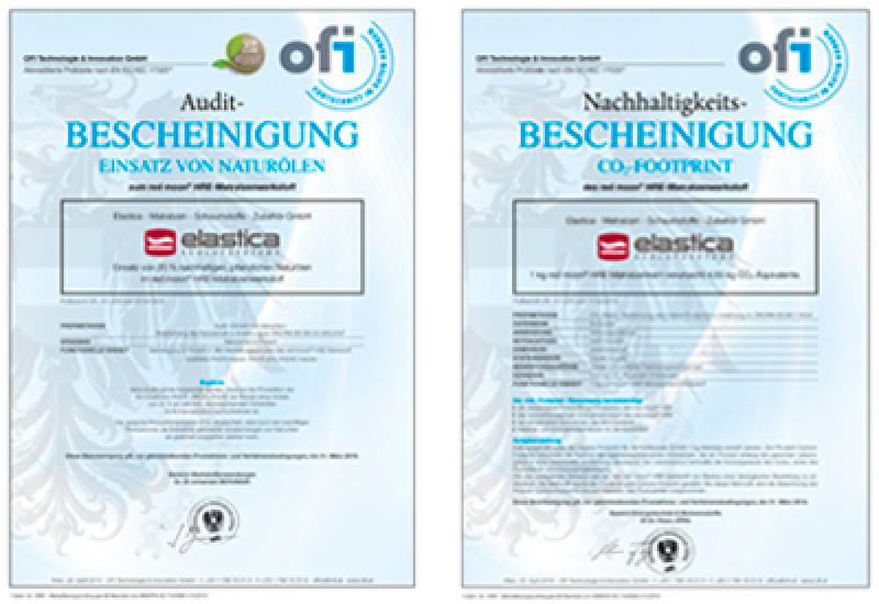 ELASTICA Zertifikat Audit und Nachhaltigkeit - Liegestudio Sonnleitner